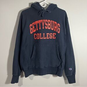Champion Reverse Weave Gettysburg College Blue Sweatshirt Hoodie Mens Medium